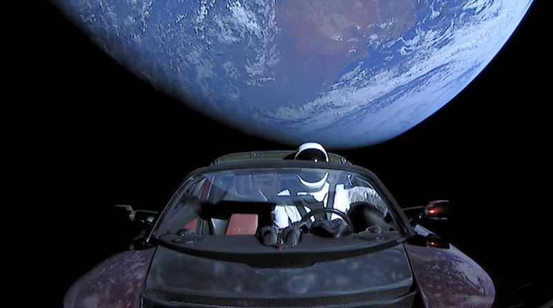 Tesla в космосе | Фото: aolcdn.com