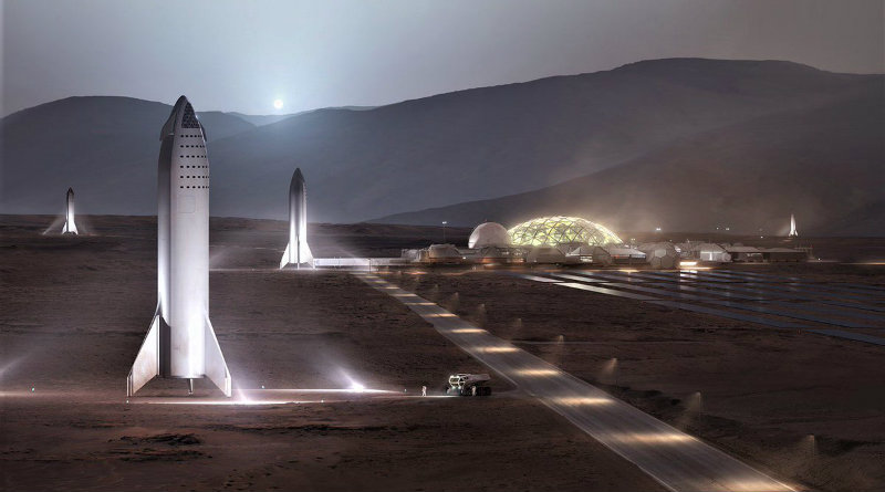 Марсианская база | Фото: Elon Musk