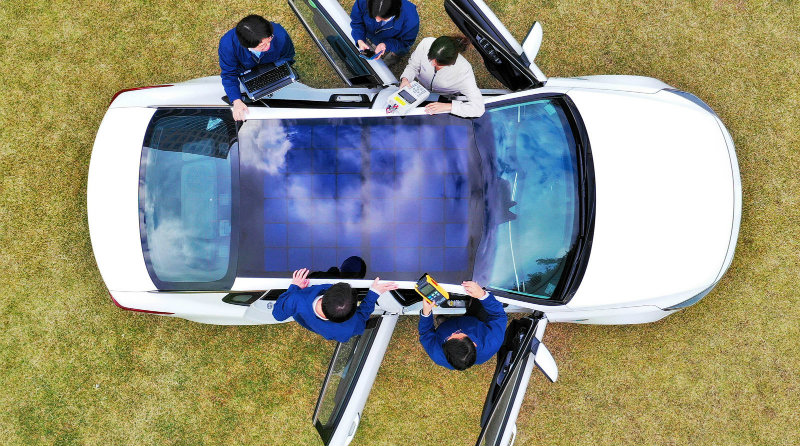 машина с солнечной крышей | Фото: hyundai