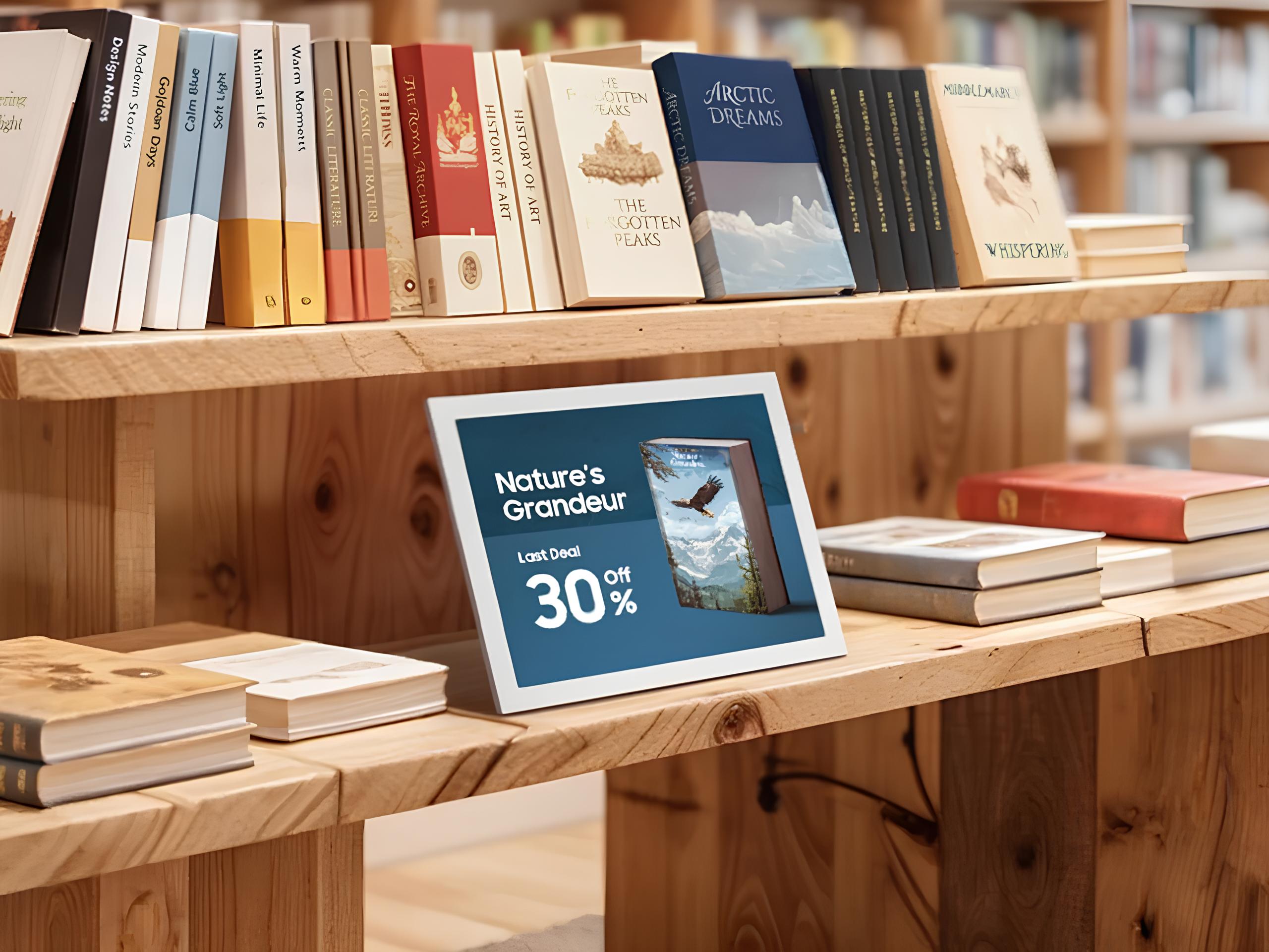 Вывески без электричества: e-ink дисплей Samsung